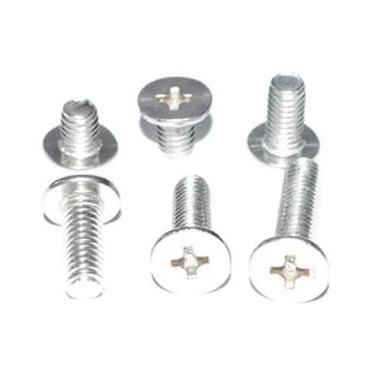 

30Pcs M2 Stainless steel Screws Ultra short head OD 2.5mm-5mm Thin Cross Phillips Big flat screw blot Length 1.7mm-15mm