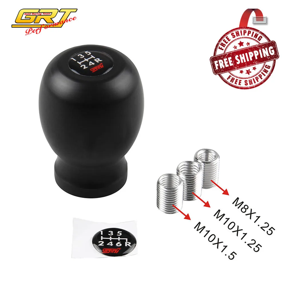 

Free Shipping - JDM For Subaru WRX Impreza STi 5MT 6MT 5 Speed 6 Speed Racing Gear Shift Knob Legacy GDA GDB GC8