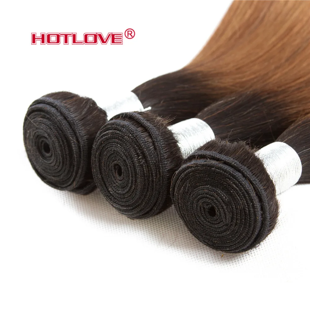 Brazilian Omber Hair Weave Bundles Body Wave 100% Human Hair Bundles Non-remy Extension Human Hair 1 Piece Deal T1B/30 Hotlove