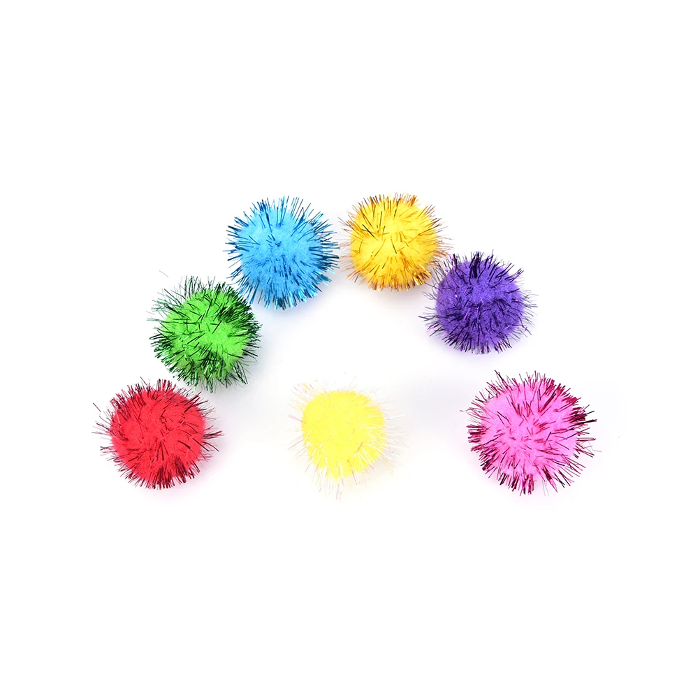 Пушистые Помпоны смешанных цветов Pom Poms Tinsel Свадебная вечеринка мяч украшения поставки 30 мм 50 шт