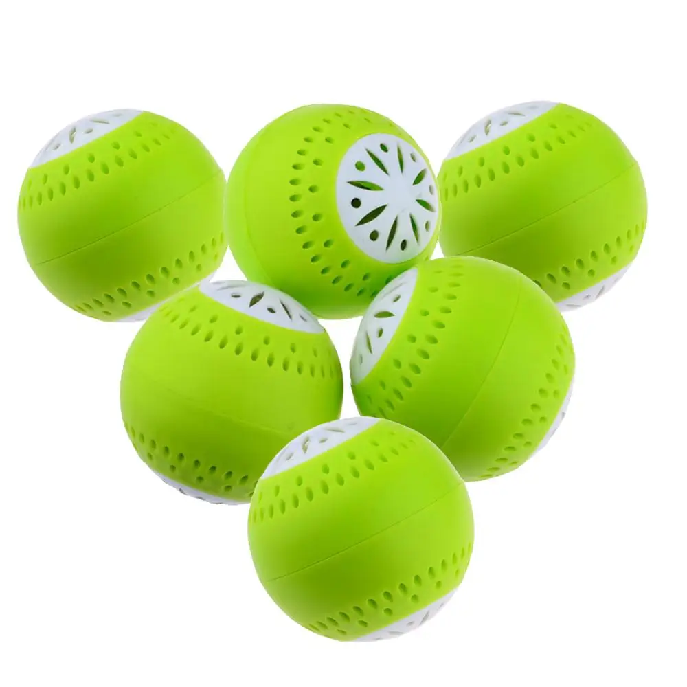 

New Hot 6/9Pcs Fridge Moisture Absorbers Eliminator Odor Removal Balls Home Kitchen Tool Drop Ship - Green