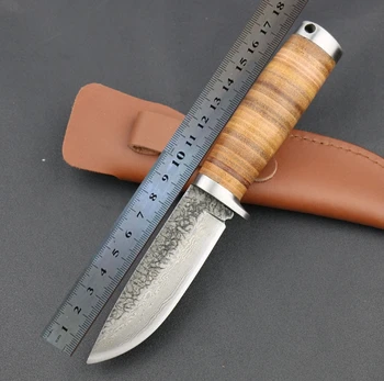 

2019 Manual forging pattern steel hunting knife handle Outdoor knife Camping high hardness
