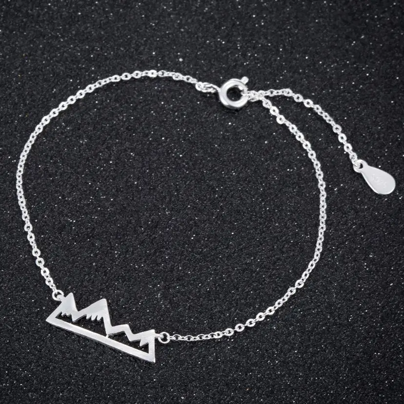 

Shuangshuo Boho Snow Mountain Bracelets & Bangles Mountain Cuff Bracelets for Women Chain Link Charm Bracelet pulseira masculina