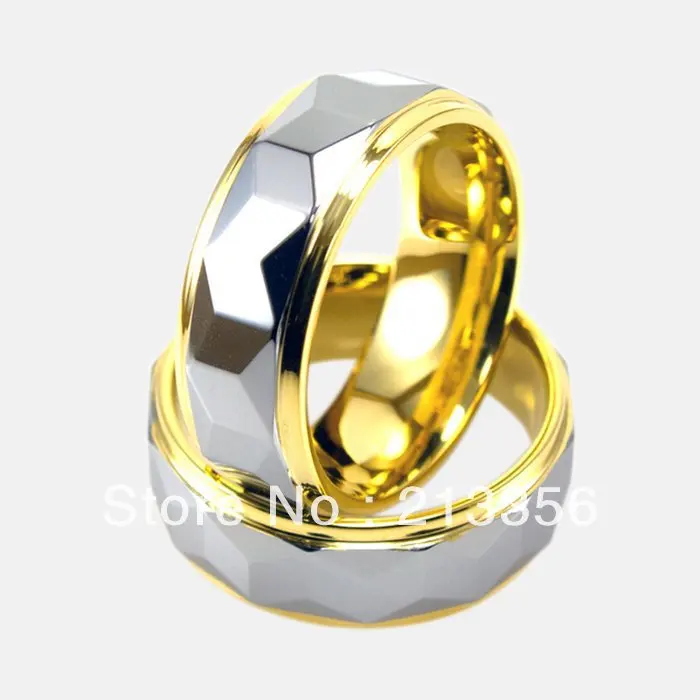 

FREE SHIPPING!USA WHOLESALES CHEAP PRICE BRAZIL RUSSIA HOT SELLING 8MM WOMEN&MENS TWO TONE COMBINE HIS/HER TUNGSTEN WEDDING RING