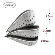 1 Pair High Quality Men Women Orthopedic Height Increase Insoles Massaging Invisible Half Silicone Foot Pad