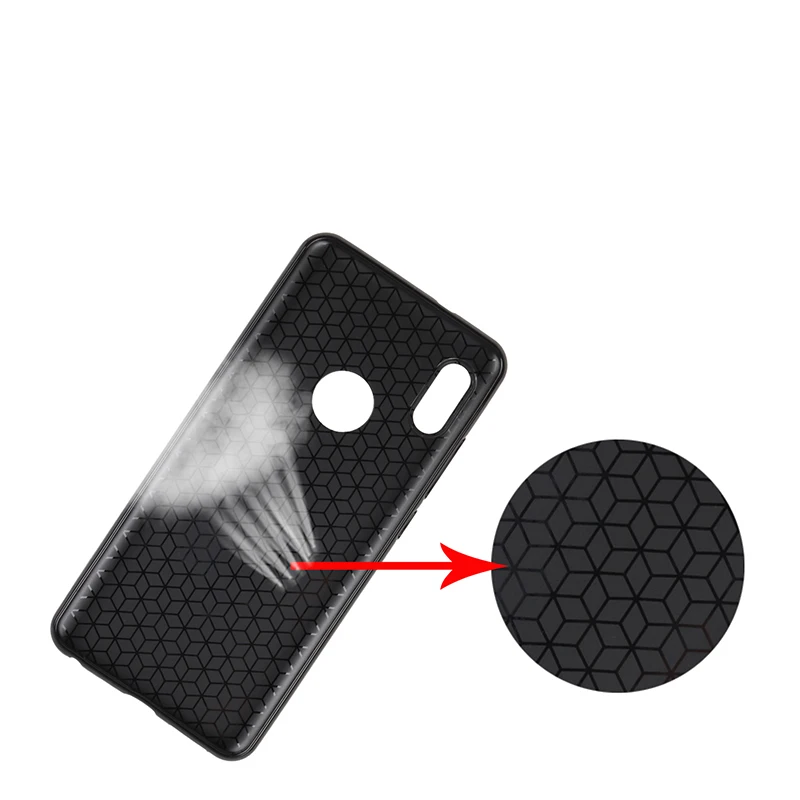 carbon fiber silicone case xiaomi redmi note 5 pro (5)