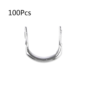 

100pcs Fishing U Shaped Ring Baits Lure Tool Stainless Steel Accessories Tackle