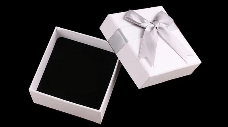 30 шт./лот квадратная шкатулка для ювелирных изделий обручальное кольцо для серег ожерелье браслет Подарочная коробка-Дисплей Держатель
