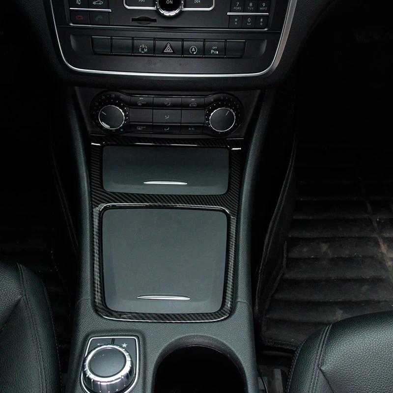 Автомобильная хромированная коробка для хранения с отделкой пепельница рамка для Mercedes Benz Cla Gla класс W117 C117 W176 2013