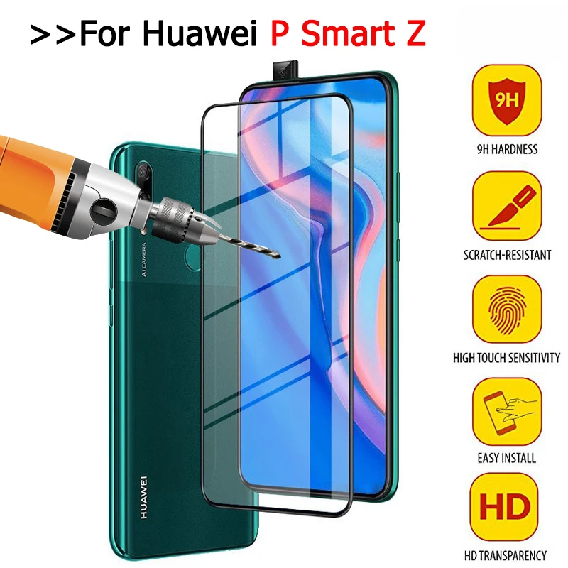

For Huawei P Smart Z P SmartZ psmart Z Glass screen protector 9H Protective film on the For hauwei Y9 Prime 2019 Y 9 LX1 STK-L21