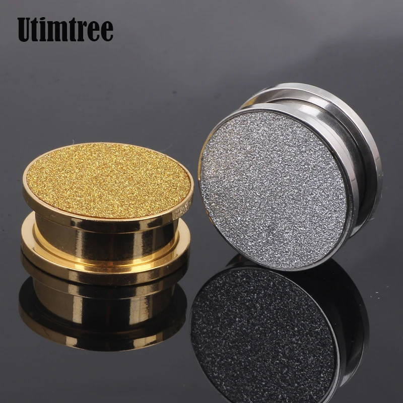 

Utimtree Top Quality Screw Round Ear Tunnels Plugs Ear Gauges Reamer Stainless Steel Ear Expander Body Piercing Jewelry 4-20mm