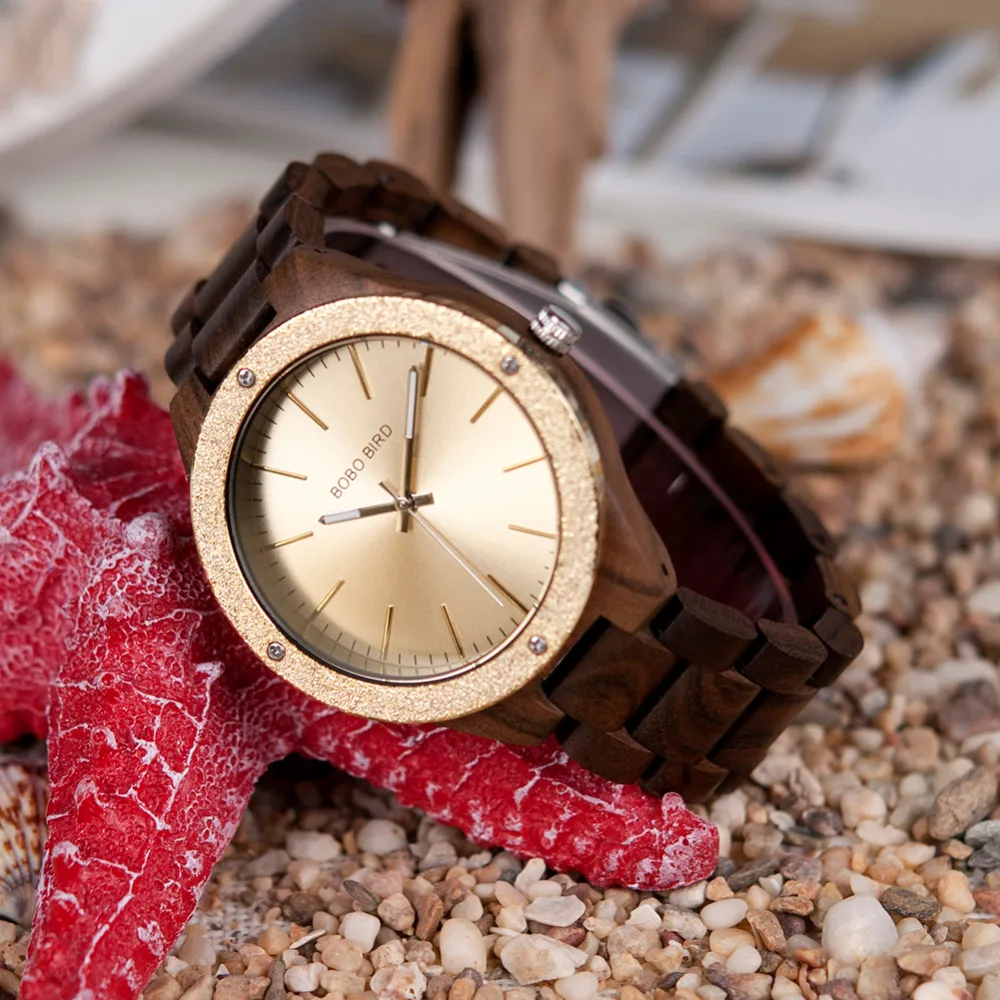 BOBO BIRD L-P05-1-2 Luxury Design Men Wooden Watches Personalize Drop Shipping Watch Male Relogio Masculino