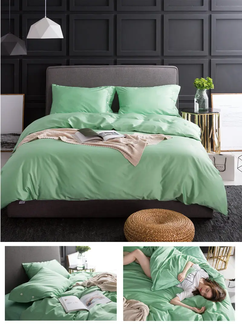 cotton bedding set bed cover fitted sheet mattress cover 14