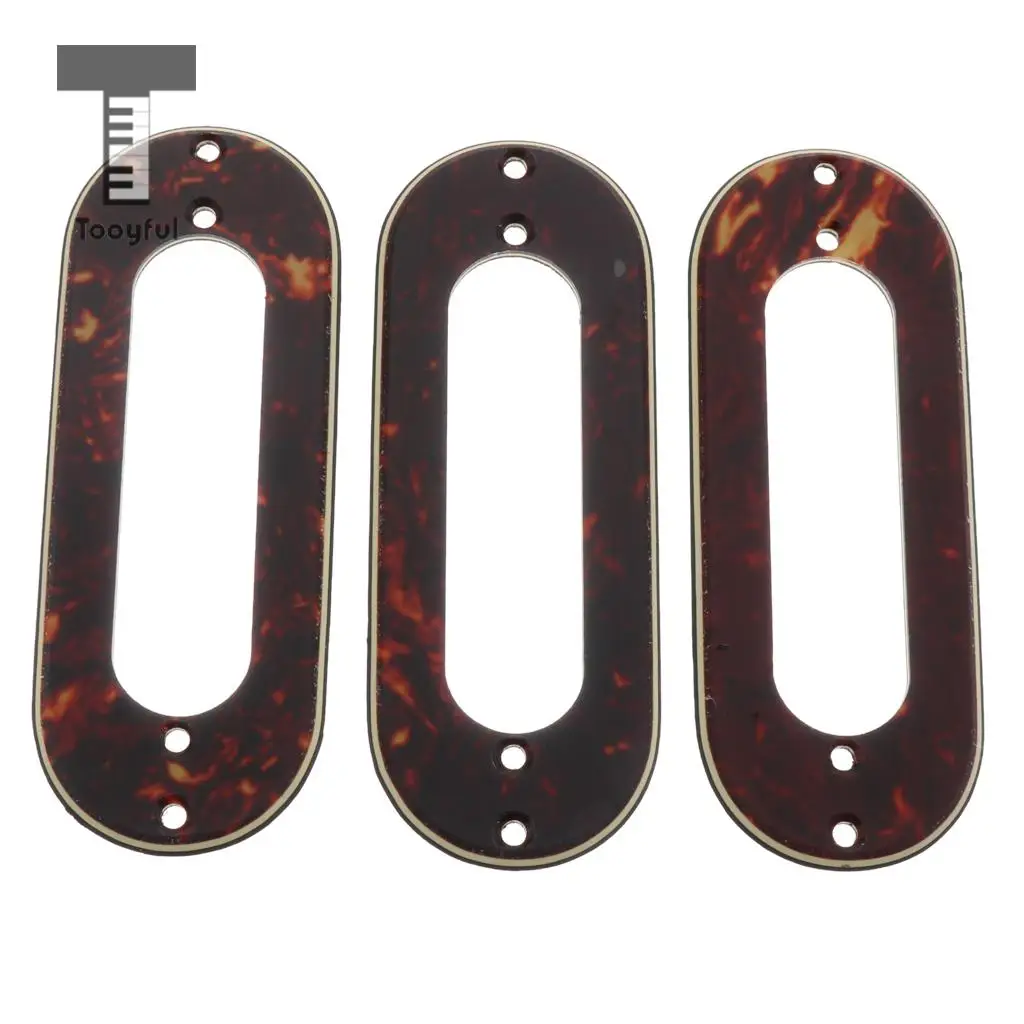 3pcs Metal Single Coil Pickup Mounting Ring for ST Style Guitar Replacements 10.5 x 4cm