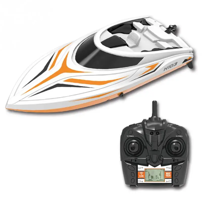 

Charging Outdoor Toys Radio Control RC 4 Channels Waterproof Mini Speed Boat Airship As Gift For Children