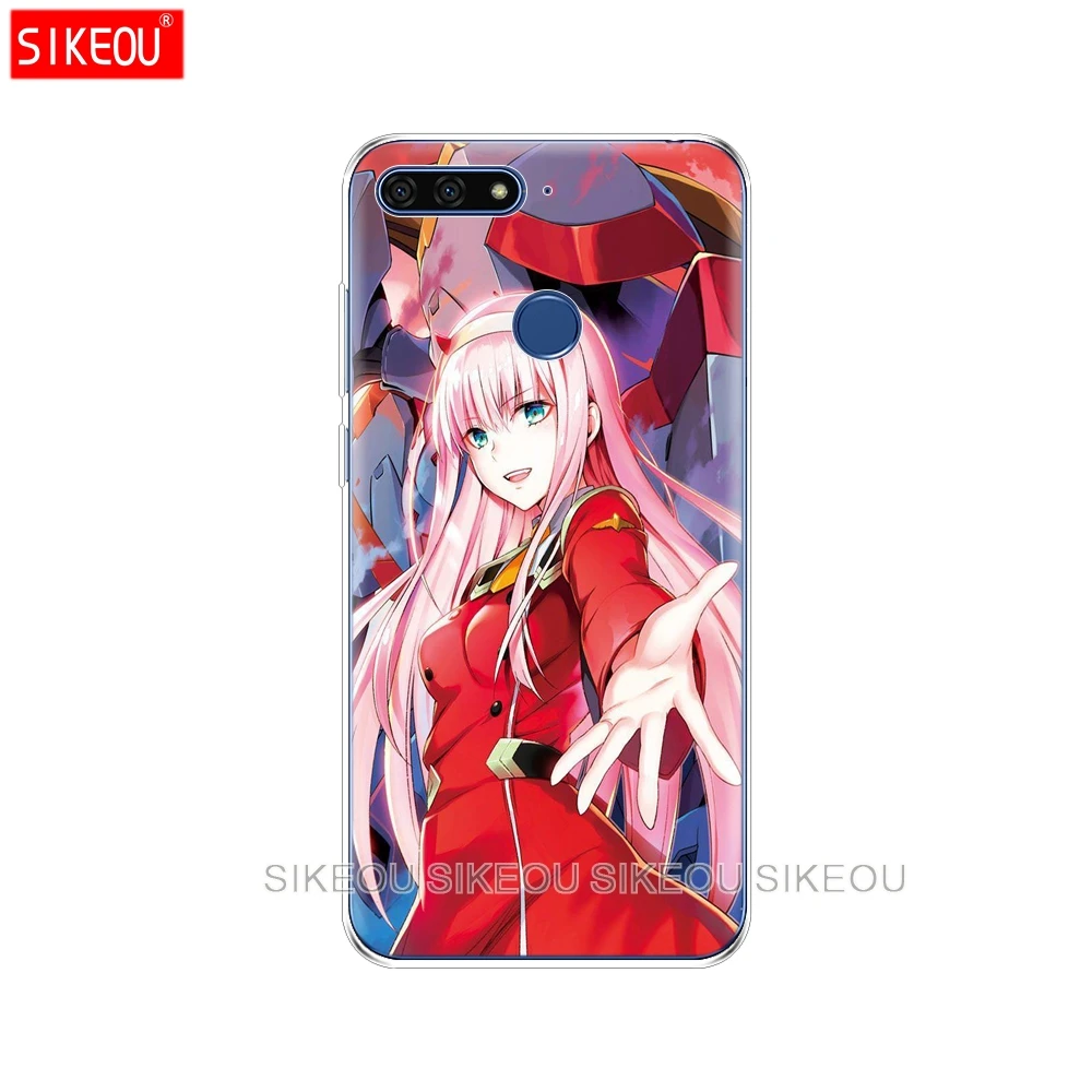 Силиконовый чехол для телефона Huawei Honor 7A PRO 7C Y5 Y6 Y7 Y9 2017 2018 Prime Darling in the Franxx|Бамперы| |