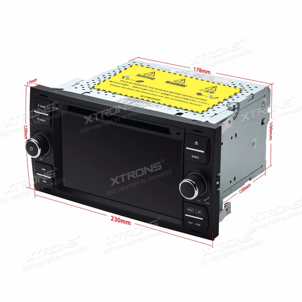 Sale XTRONS 7" Android 8.0 Octa Core Car Stereo DVD Player Radio GPS Navigation for FORD Focus II C-Max 2005 2006 2007 Fusion Transit 4