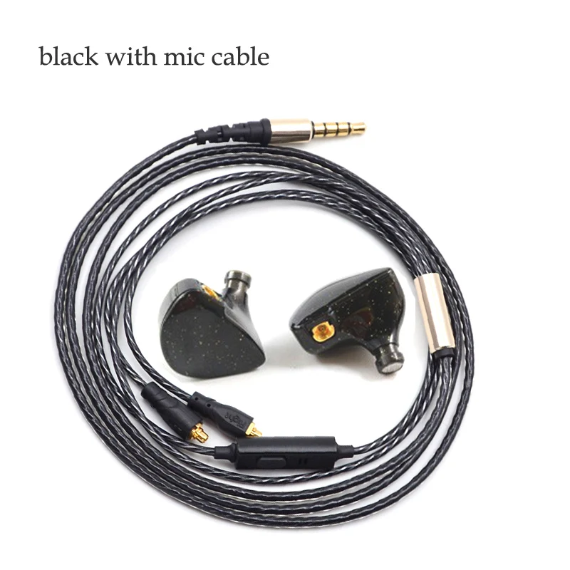 black with mic cable