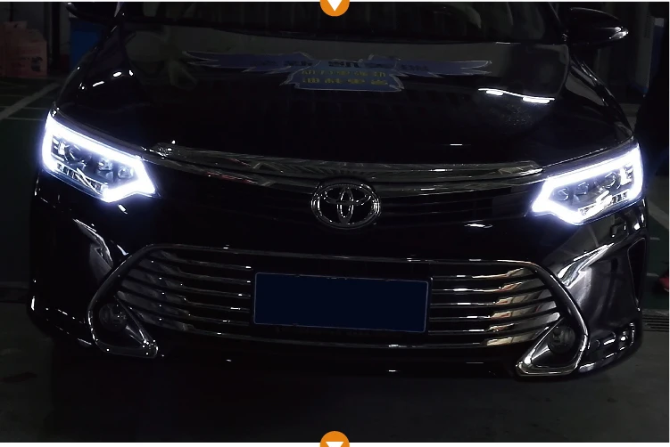 Автомобильный Стайлинг для Toyota Camry фары светодиодная фара дальнего света Camry фара led drl проектор фары H7 hid Биксеноновые линзы