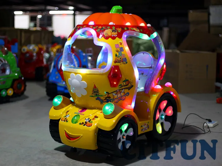 

Funny Amusement Coin Operated Pumpkin Car Game Machine Kiddie Rides CIT-KR001B