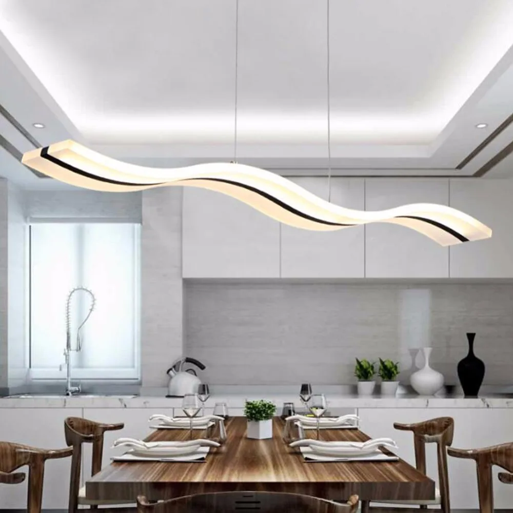Moderne pendentif lumières cuisine salon dinging chambre luminaires led lampe suspendue luminaires dimmable avec contrôle ac90