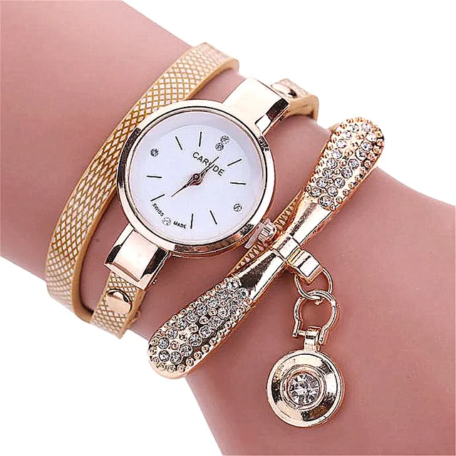 Women Famous Brand Watches Fashion Women's Ladies Leather Rhinestone Analog Quar Women Famous Brand Watches Fashion Women's Ladies Leather Rhinestone Analog Quar