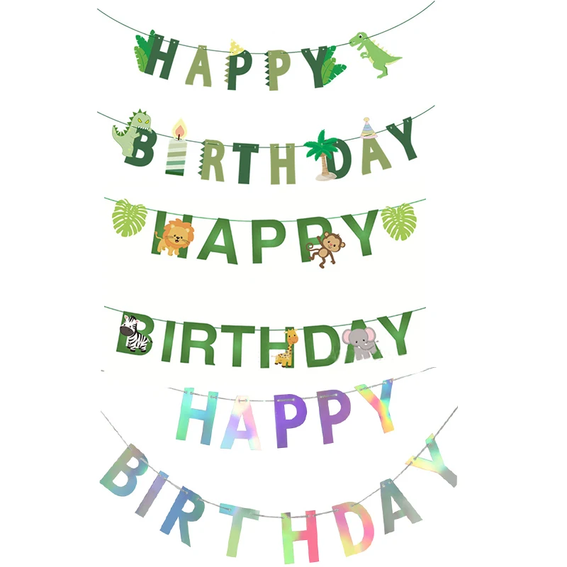 

Happy Birthday Banner Letter Garland Kids Birthday Party Decoration Alphabet Banner Baby Shower Party Supply