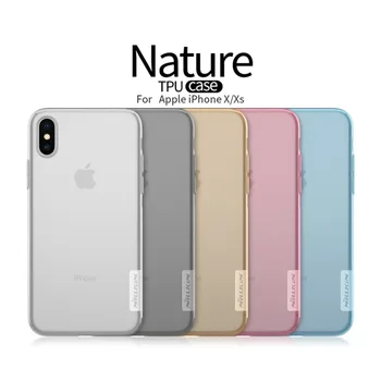 

10pcs/lot Wholesale NILLKIN Ultra Thin Transparent Nature TPU Case For iphone XS TPU Hard Soft Back Cover for Apple iphone X