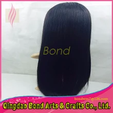 8A Unprocessede Straight Brazilian Virgin Hair Lace Front Wigs With Bangs Glueless Full Lace Human Hair Wigs With Baby Hair