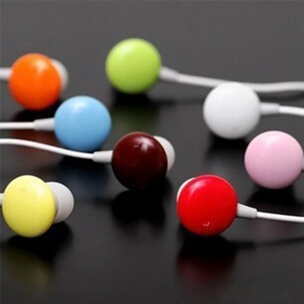 

New Travel Portable In-ear Earbuds Earphone 3.5mm Candy Colors Earpad For Computer Phones Pad PC MP3 MP4 Player Random Color
