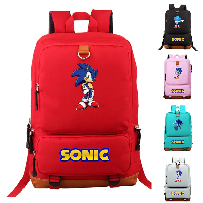Аниме звуковой рюкзак с ежом косплей мультфильм плечи дорожные сумки для ноутбуков дети подростковый Школьный Сумки Рюкзак подарок
