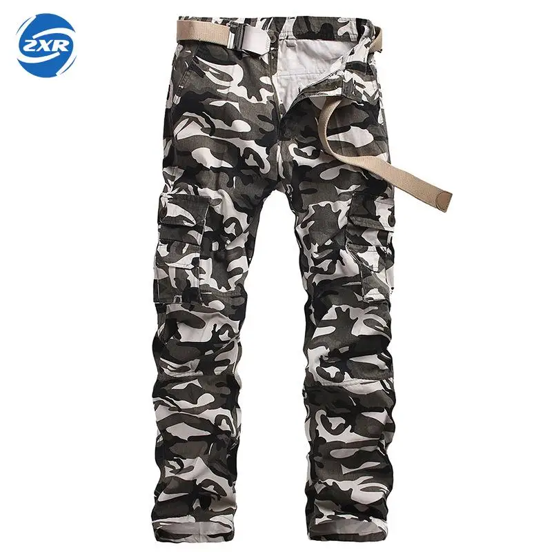 Men's Cargo Pants Outdoors Tactical Military Camouflage Pants Baggy