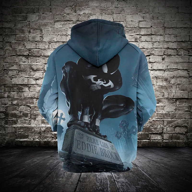 Fans Wear Marvel Venom Cosplay Mens Long Sleeve 3D Printed Hoodies for Marvel Movie Fans Fans Wear Marvel Venom Cosplay Mens Long Sleeve 3D Printed Hoodies for Marvel Movie Fans