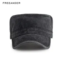 Freeander Твердые тяжелые потертые джинсовые хлопковые плоские верхние шапки повседневные Sanpback мужские и женские регулируемые охотничьи шапки военные джинсы шляпа