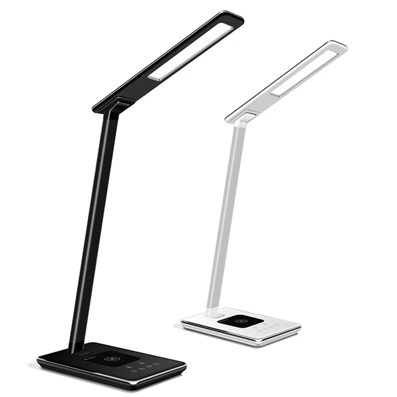

WD102 LED Table Lamp Wireless Charger Foldable Mobile Phone USB Charging with Cable For iPhone X 8,8 Plus For Samsung S8 + Other