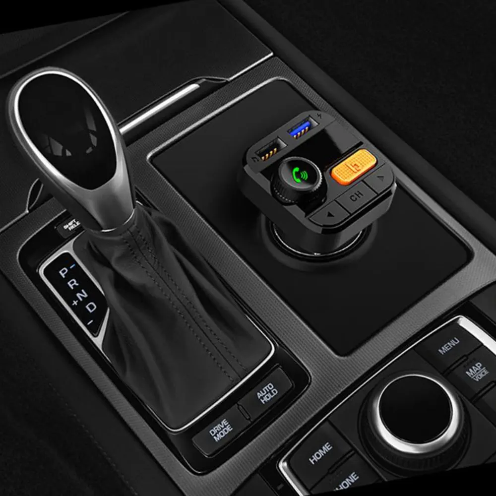 Vehemo бас двойной fm-трансмиттер с USB Bluetooth автомобильный комплект MP3 Bluetooth громкой связи музыка умный микрофон
