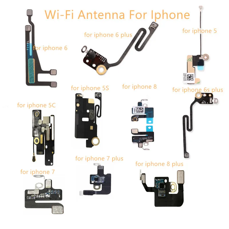 

High Quality Wifi Antenna Signal Net Work Connector Flex Cable for iPhone 4 4s 5 5S 5c 6 6s 7 8 plus X Wire Connector Flex Cable