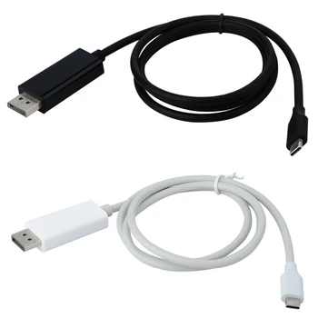 

Type-C to DisplayPort Connector Cable 1m USB C to DisplayPort Adapter Cable 4K 1080P Video Graphics DP Cables for New Macbook