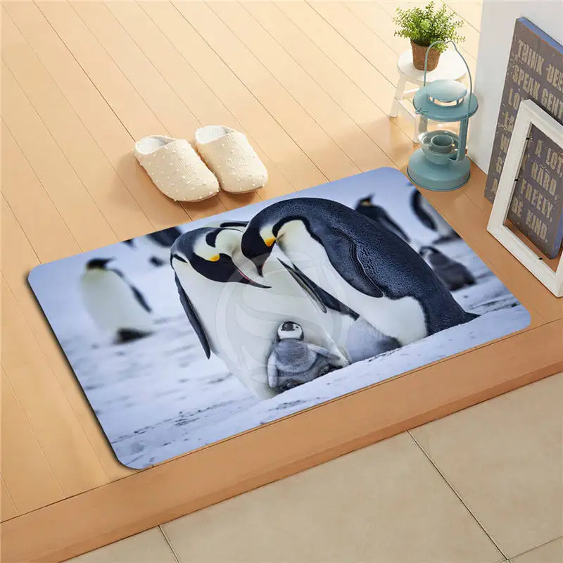F627m29 Custom Cute Penguin Jumping коврик художественный дизайн печатный пол спальня крутая Подушка Модный ковер#20 - Цвет: Бургундия