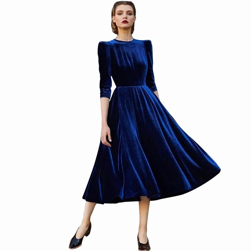 velvet designer dresses 2018