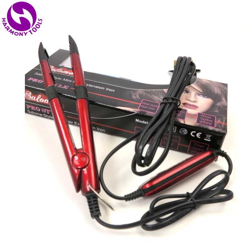 HARMONY 20 pieces Red Color Mini Hair Extension Fusion Iron Connector Keratin Bonding Tools Adjustable Temperature