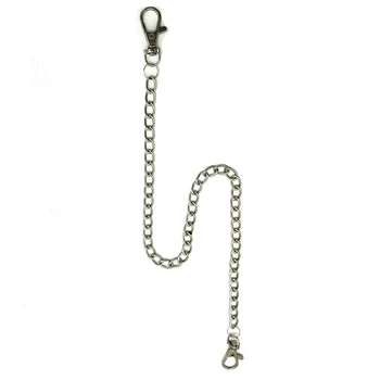

Metal Wallet Belt Chain Keychain Rock Punk Trousers Hipster Pant Jean Key Chains Silver Ring Clip Keyring Men Jewelry