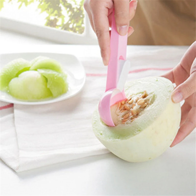 Мороженое совок для мячей ложка для фруктов арбуз копания Сферическая форма ложка Желе ложка совковые инструменты случайный цвет