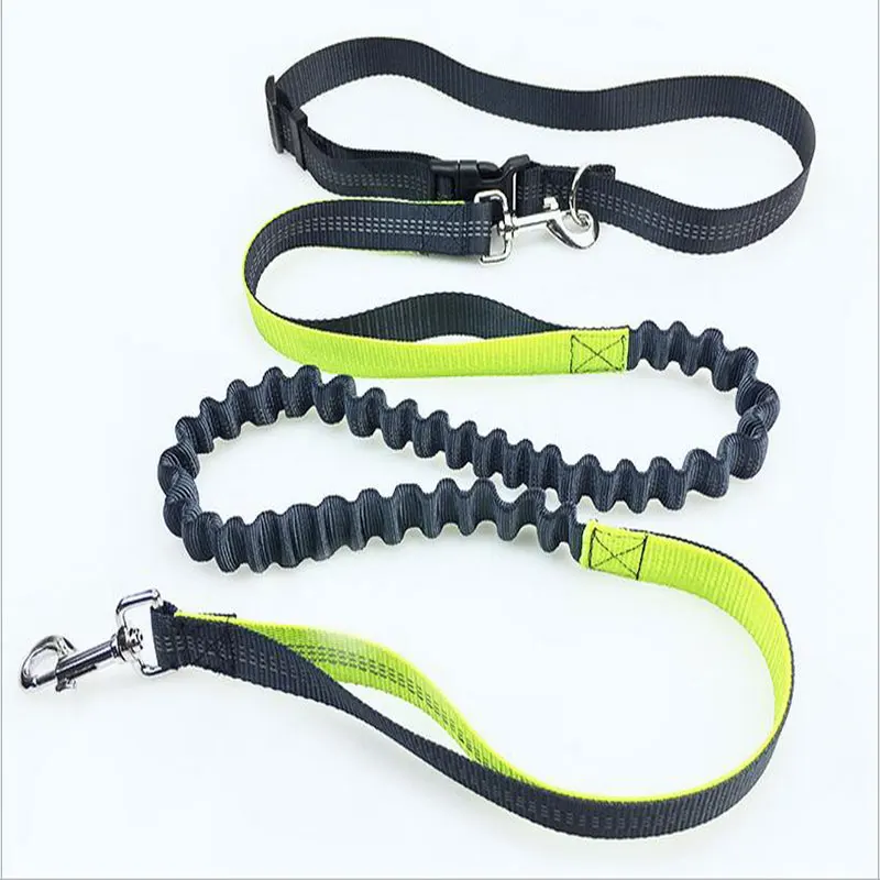 

Elastic Waist Dog Leash Running Jogging Dog Sport Product Adjustable Nylon Dog Leash With Reflective Strip Pet Accessories