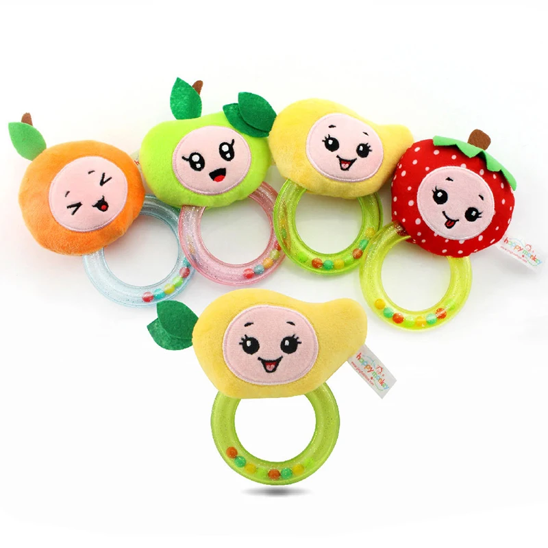 Newborns Baby Boys Toy Plush Animal Rattle Stuffed Hand Grasp Teethers Rip Bite Cute Handbell Pleasant Ring Toy Baby