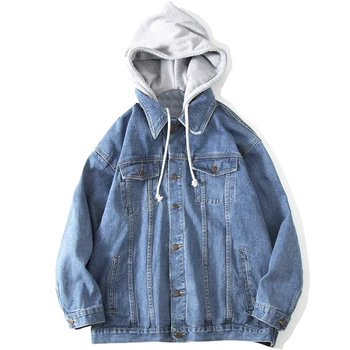 

S-2XL Men Denim Jackets For Me jacket Collar Cotton Outerwear jean jacket Fit Casual With Pockets Coats For Men.
