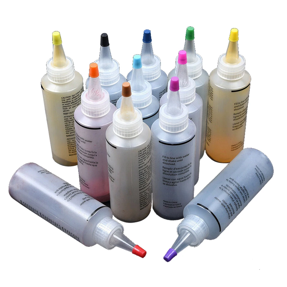 

12pcs Fabric Permanent Jacquard Colorful Craft Non Toxic Clothing Graffiti DIY Tie Dye Kit Accessories Textile Paints Spiral