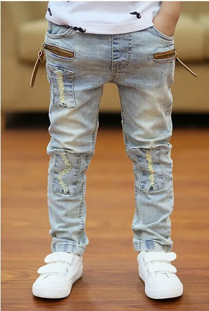 Распродажа высококачественных детских штанов на весну-осень детские джинсы стрейч джинсы для детей