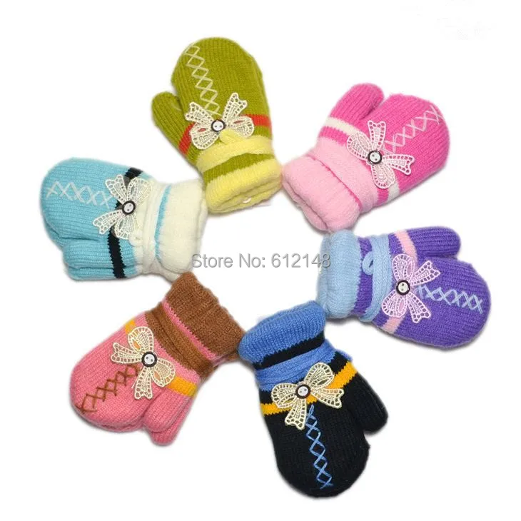 new toddlers boy and girls colorful fashion gloves lot of 2 pairs