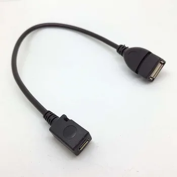 

10pcs USB 2.0 A female socket to Micro 5pin 5p USB B female Cable adapter Lead